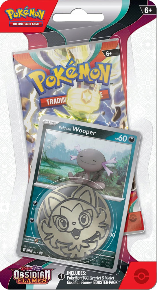 Scarlet & Violet: Obsidian Flames - Single Pack Blister (Paldean Wooper)