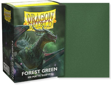 Dragon Shield: Standard 100ct Sleeves - Forest Green (Matte)